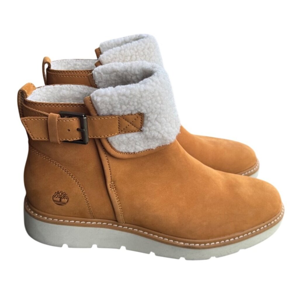 Timberland Kenniston Fleece Lined Snow Boots Women's 9 Boots Tan Leather